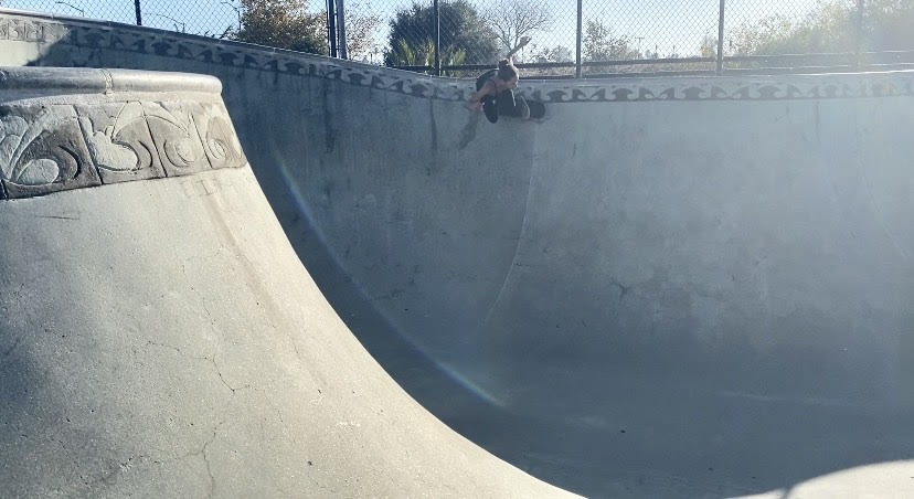 Brittney Barrios of Santa Cruz skateboarding at Mike Fox Skate Park